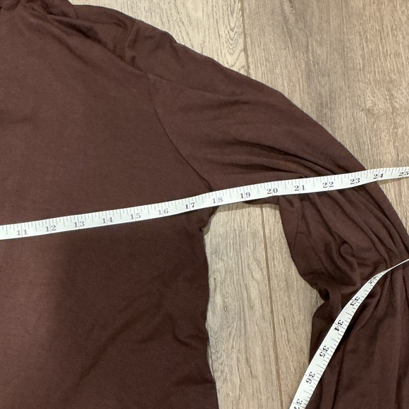 Boston Proper Women’s  Western Boho Brown Teal Fringe Open Cardigan Size Medium - Picture 13 of 15